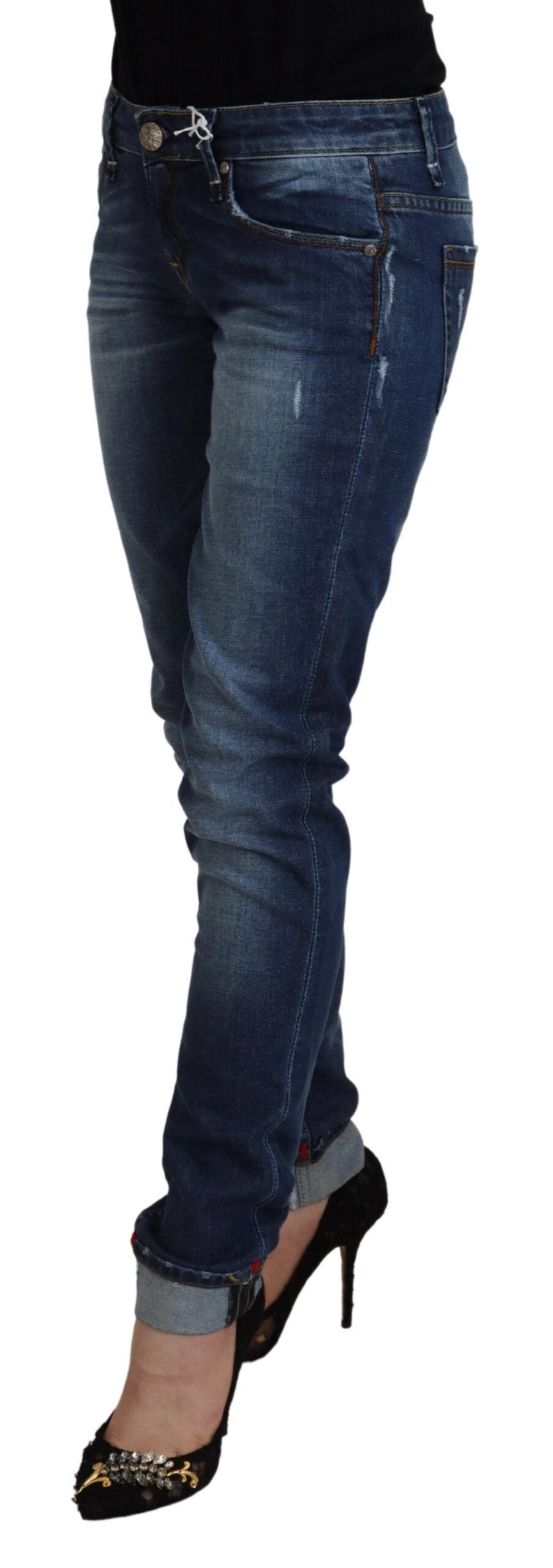 Jeans ACHT Low Waist bleus washed
