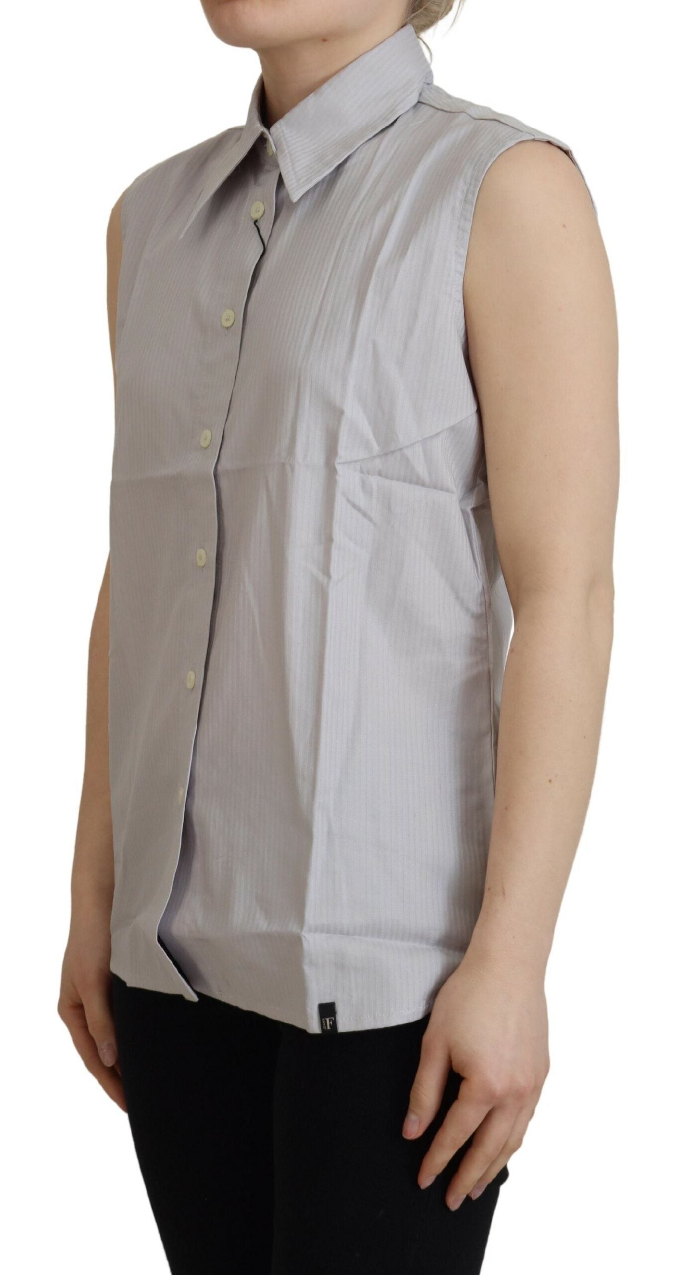 Top Ferre Jeans sans manches gris clair