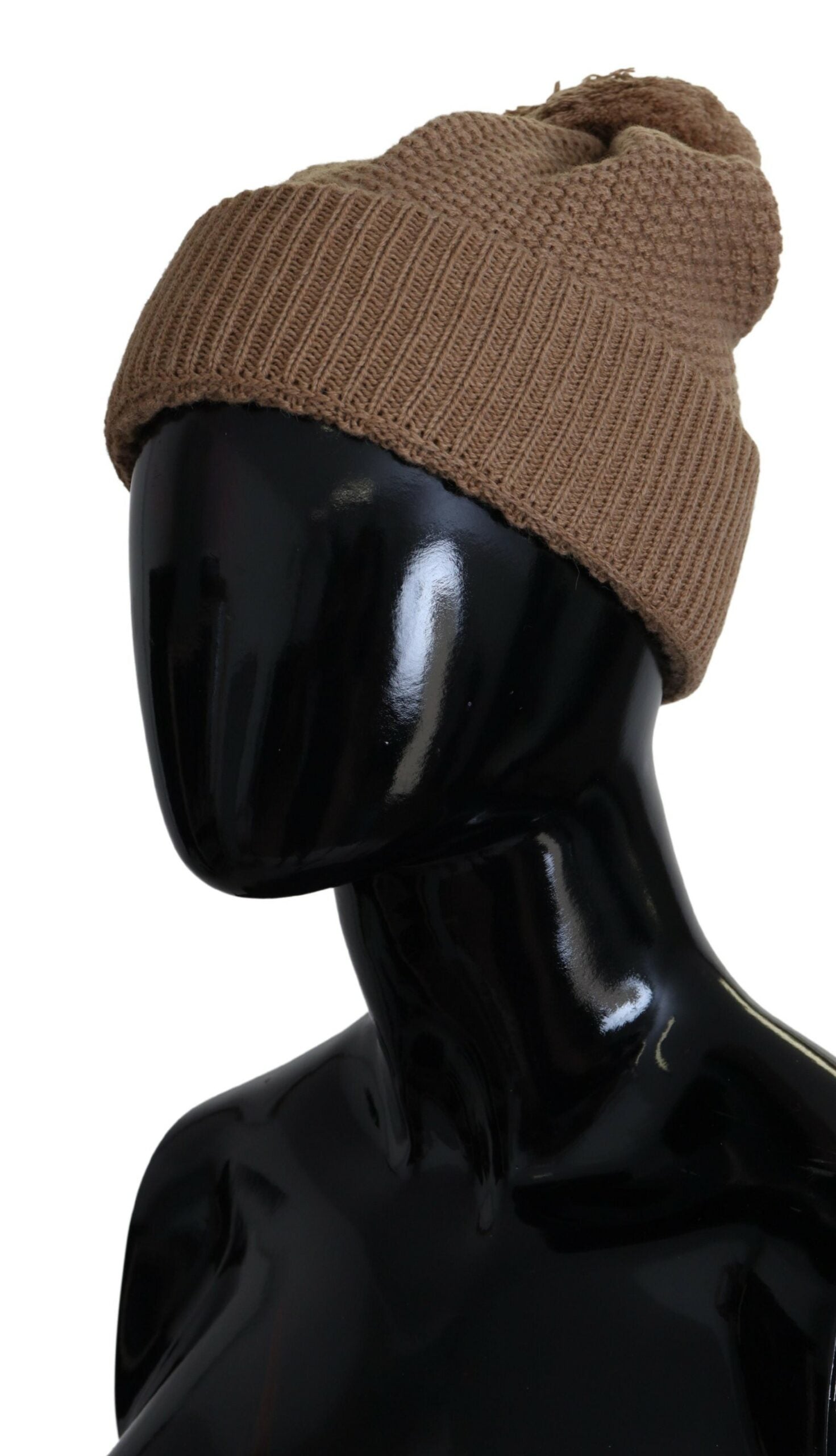 Bonnet Dolce & Gabbana brun avec pompon