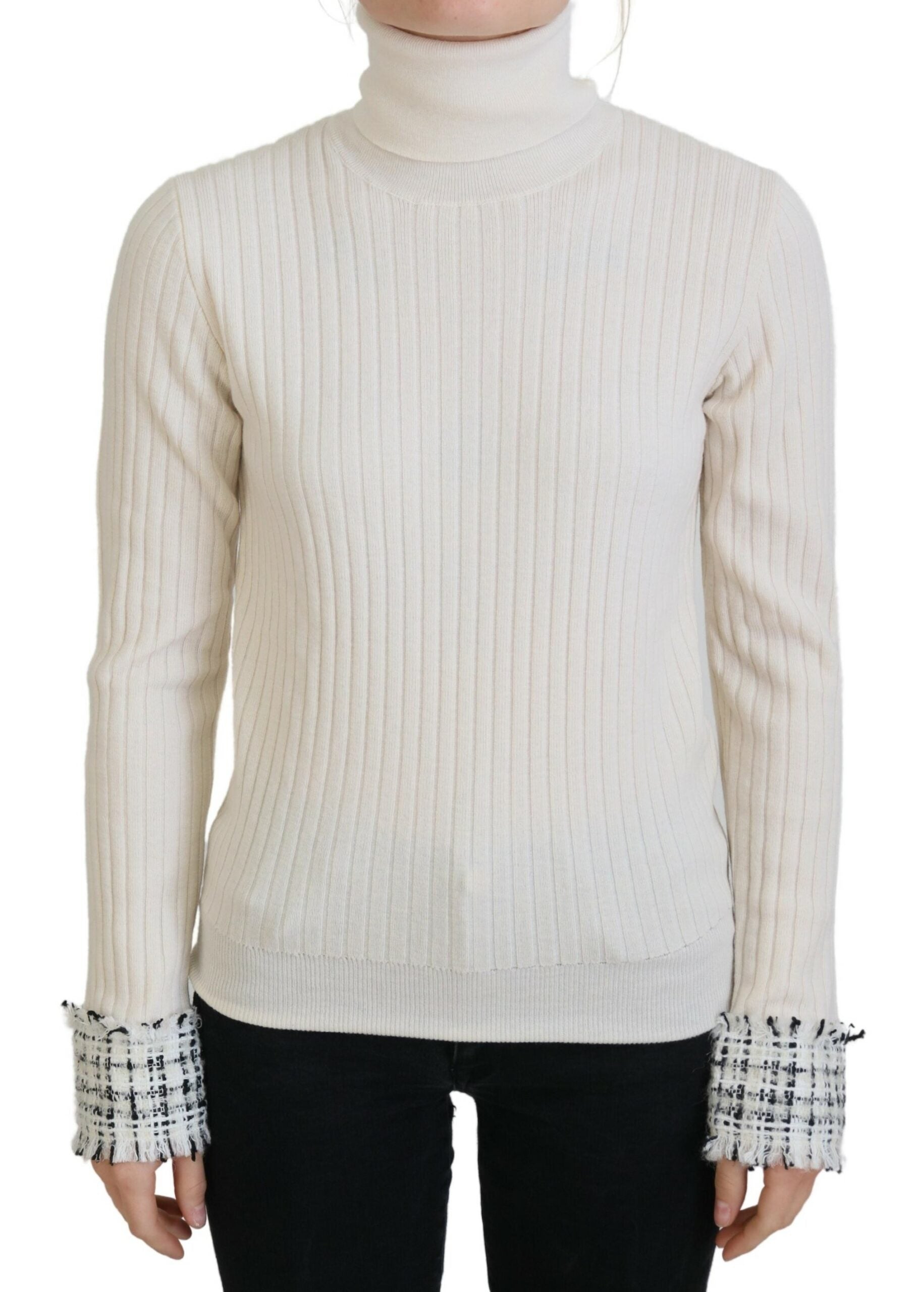 Pull Dolce & Gabbana col montant ivoire