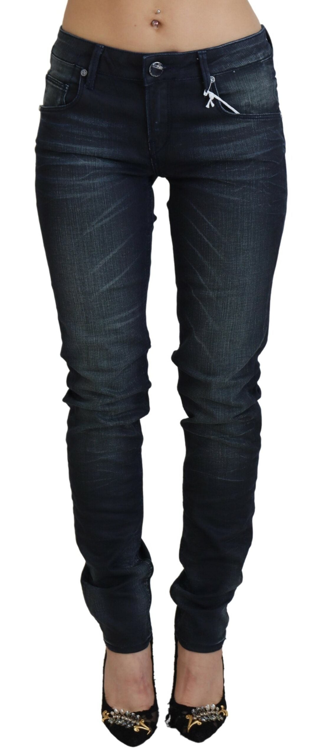 Jeans ACHT Low Waist bleus washed