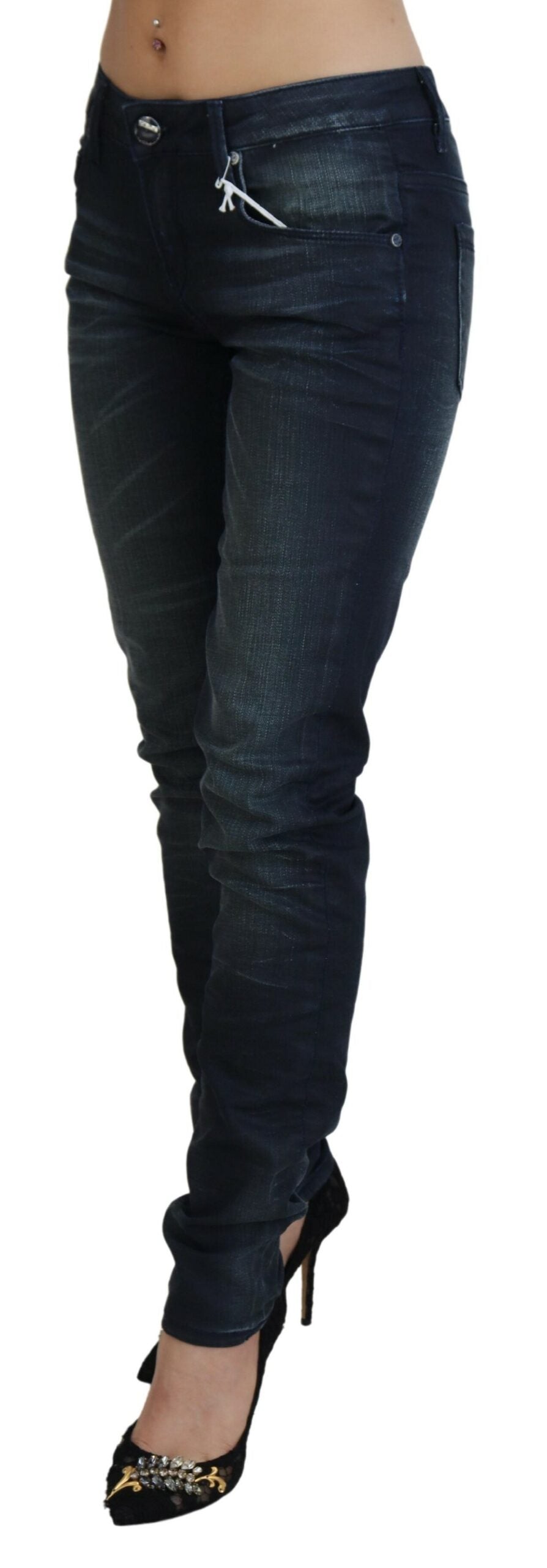 Jeans ACHT Low Waist bleus washed