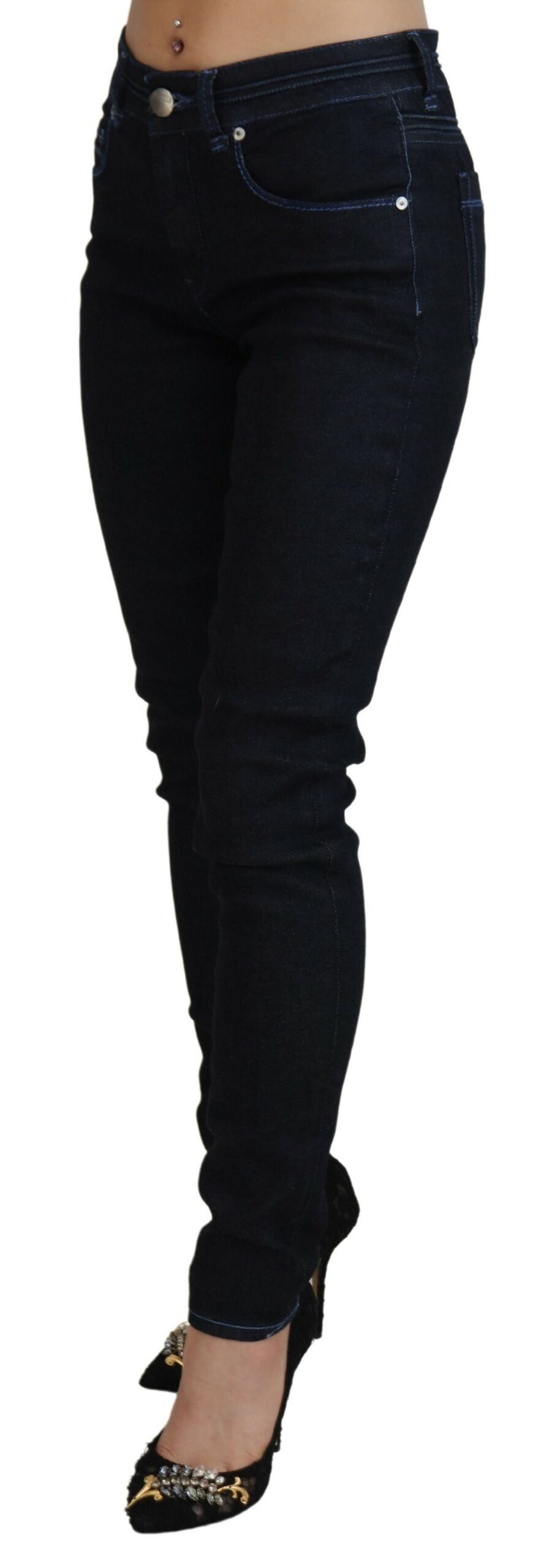 Jeans Acht low waist bleu foncé