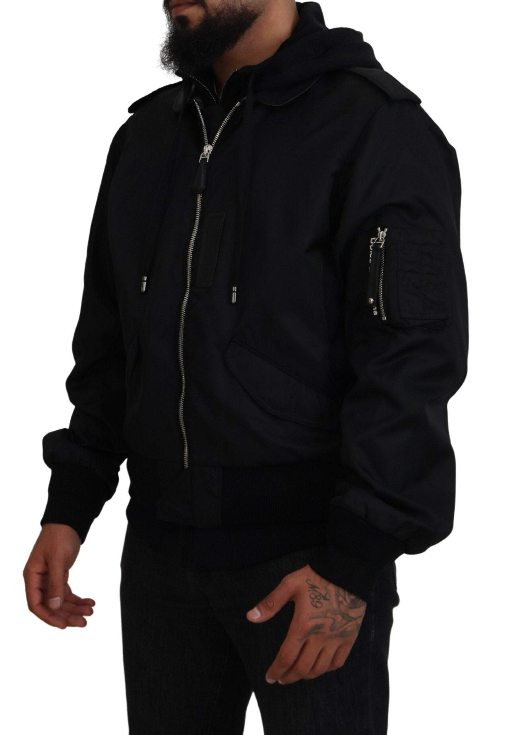 Veste Dolce & Gabbana à capuche noire