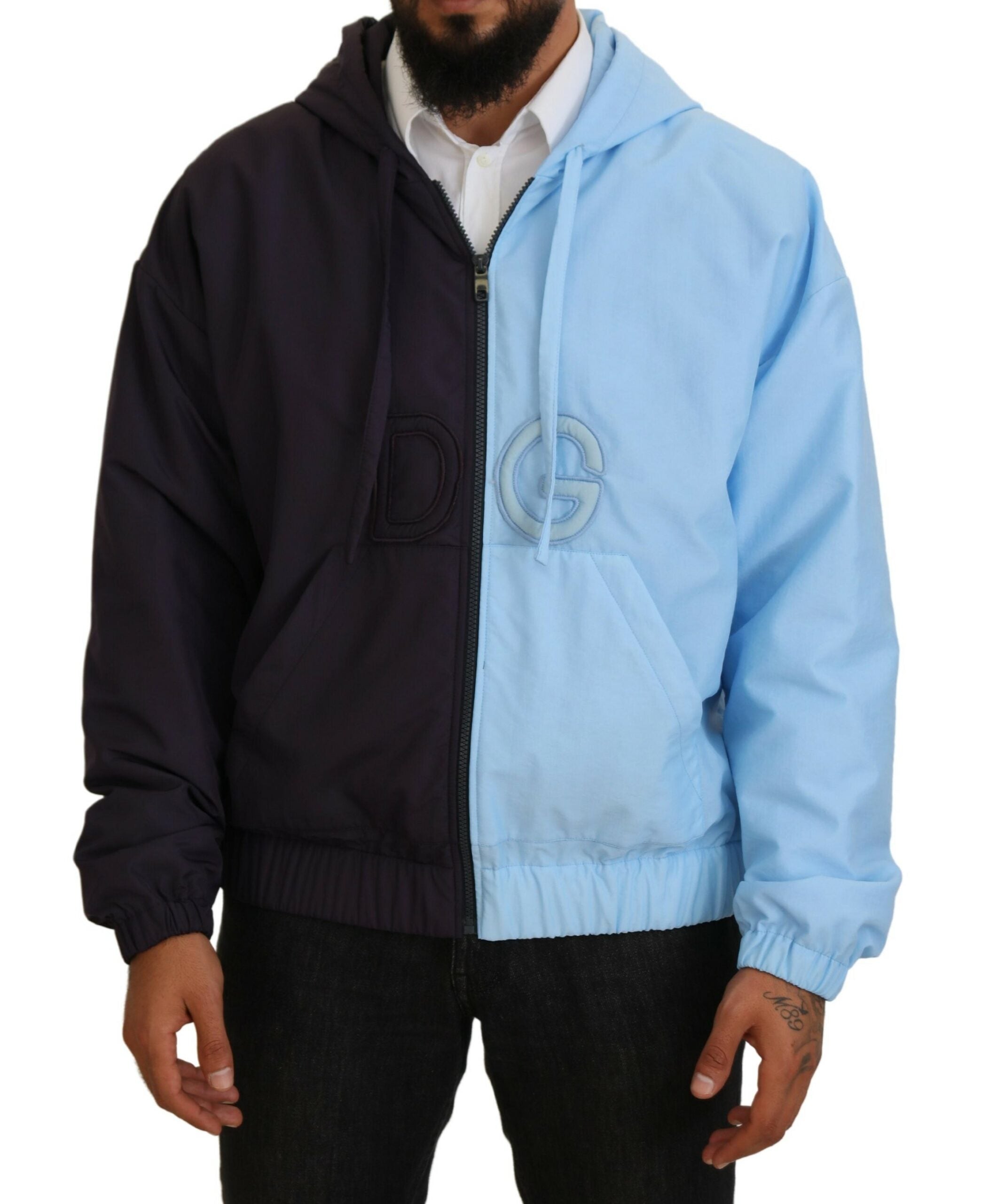 Veste Dolce & Gabbana à capuche bleue