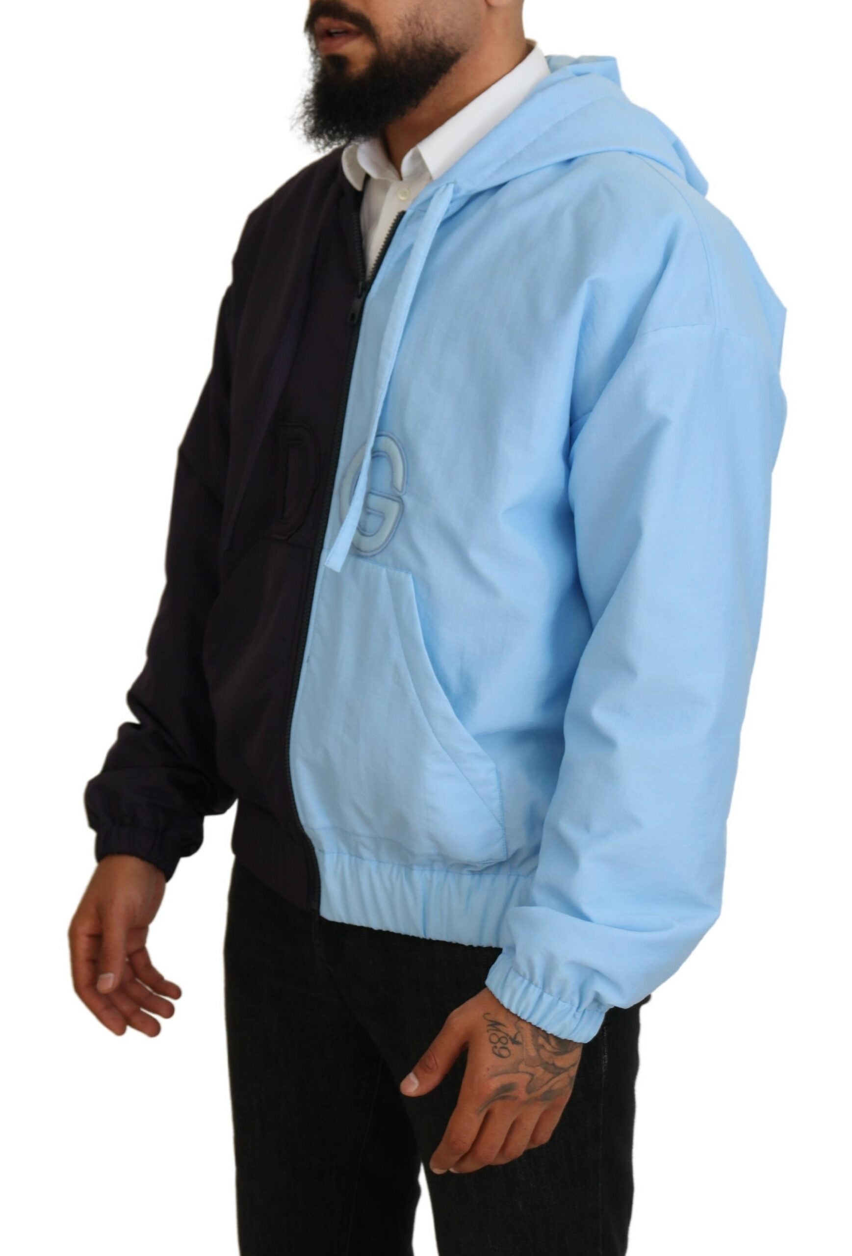 Veste Dolce & Gabbana à capuche bleue