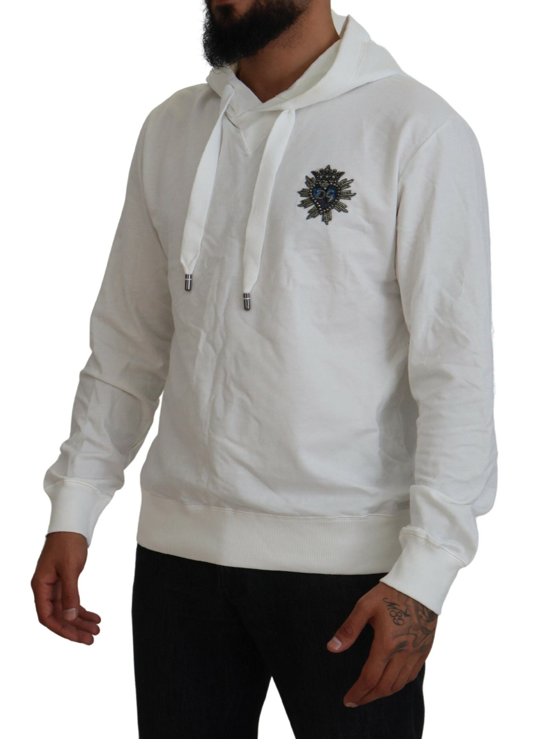 Sweat à capuche Dolce & Gabbana blanc