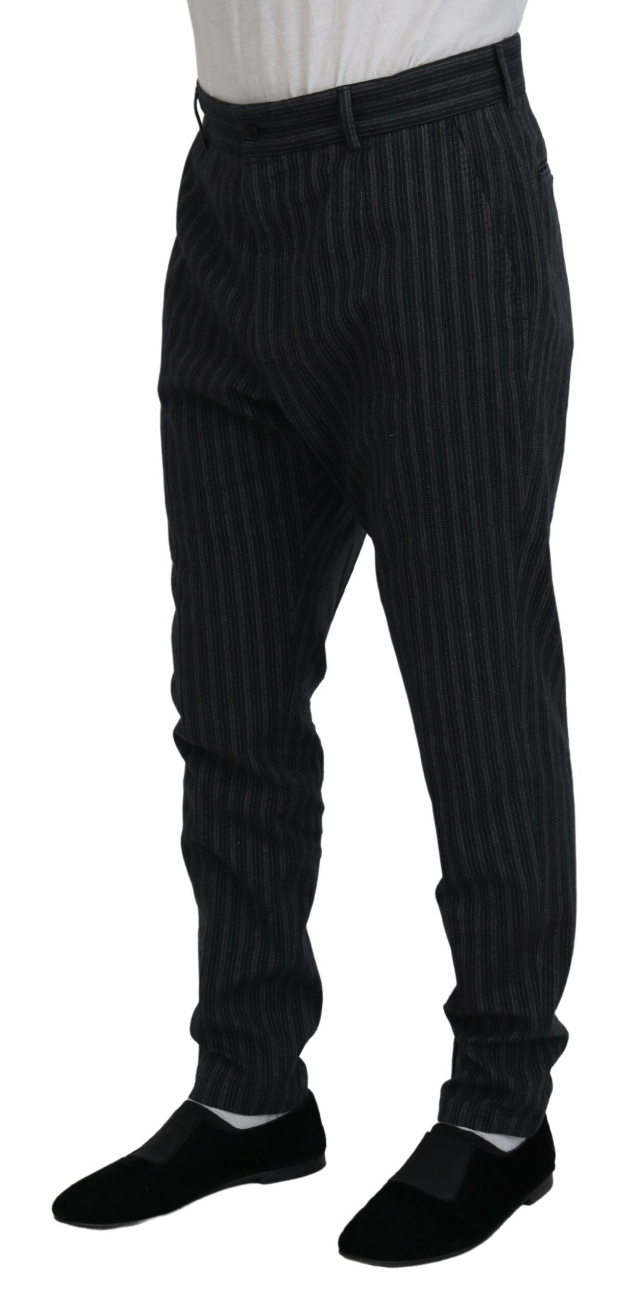 Pantalon DOLCE & GABBANA à rayures grises