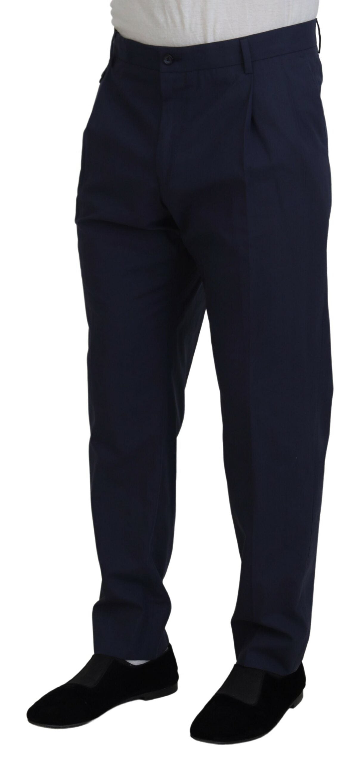 Pantalons Dolce & Gabbana formels bleu foncé