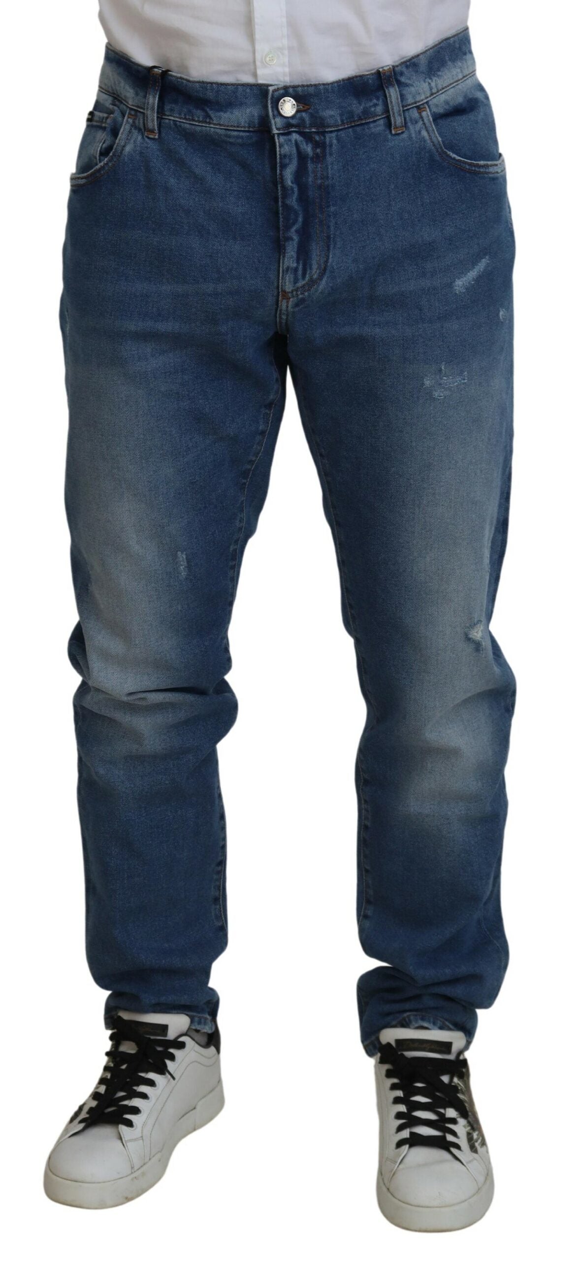 Jean Dolce & Gabbana skinny bleu washed