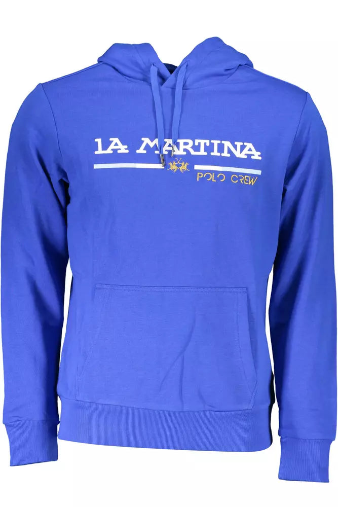 Sweat à capuche La Martina bleu