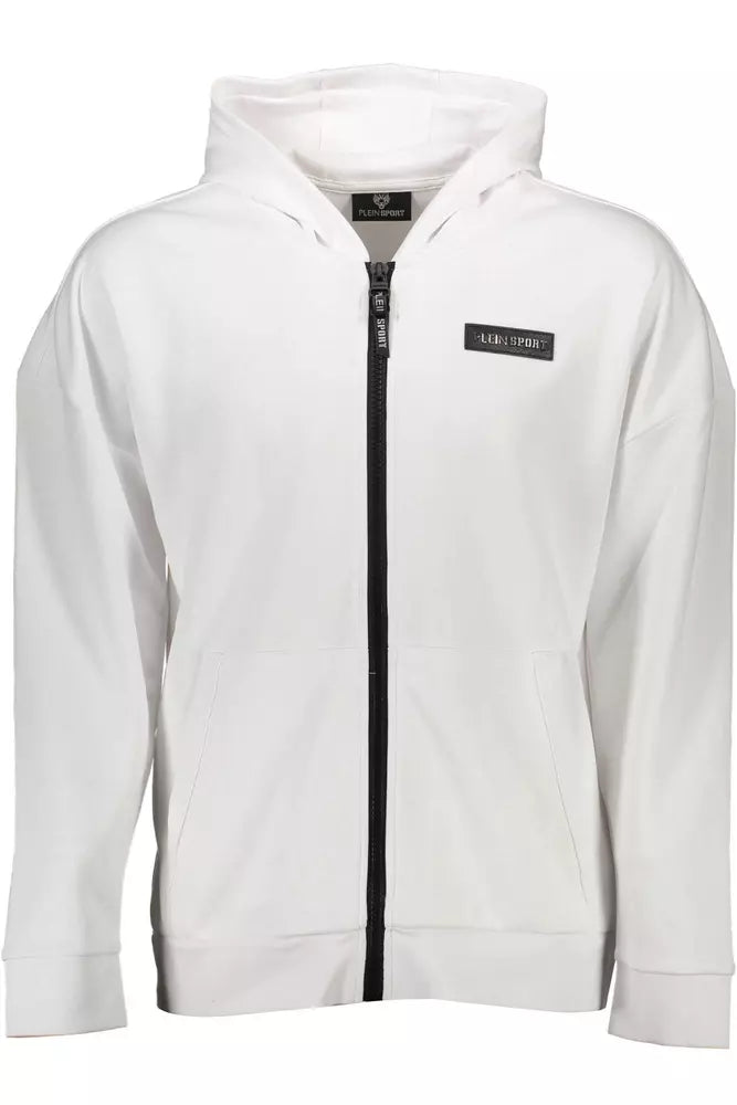 Sweatshirt Plein Sport à capuche blanc