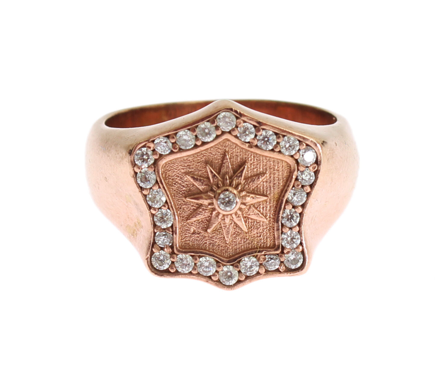 Bague Nialaya avec cristaux clairs rose