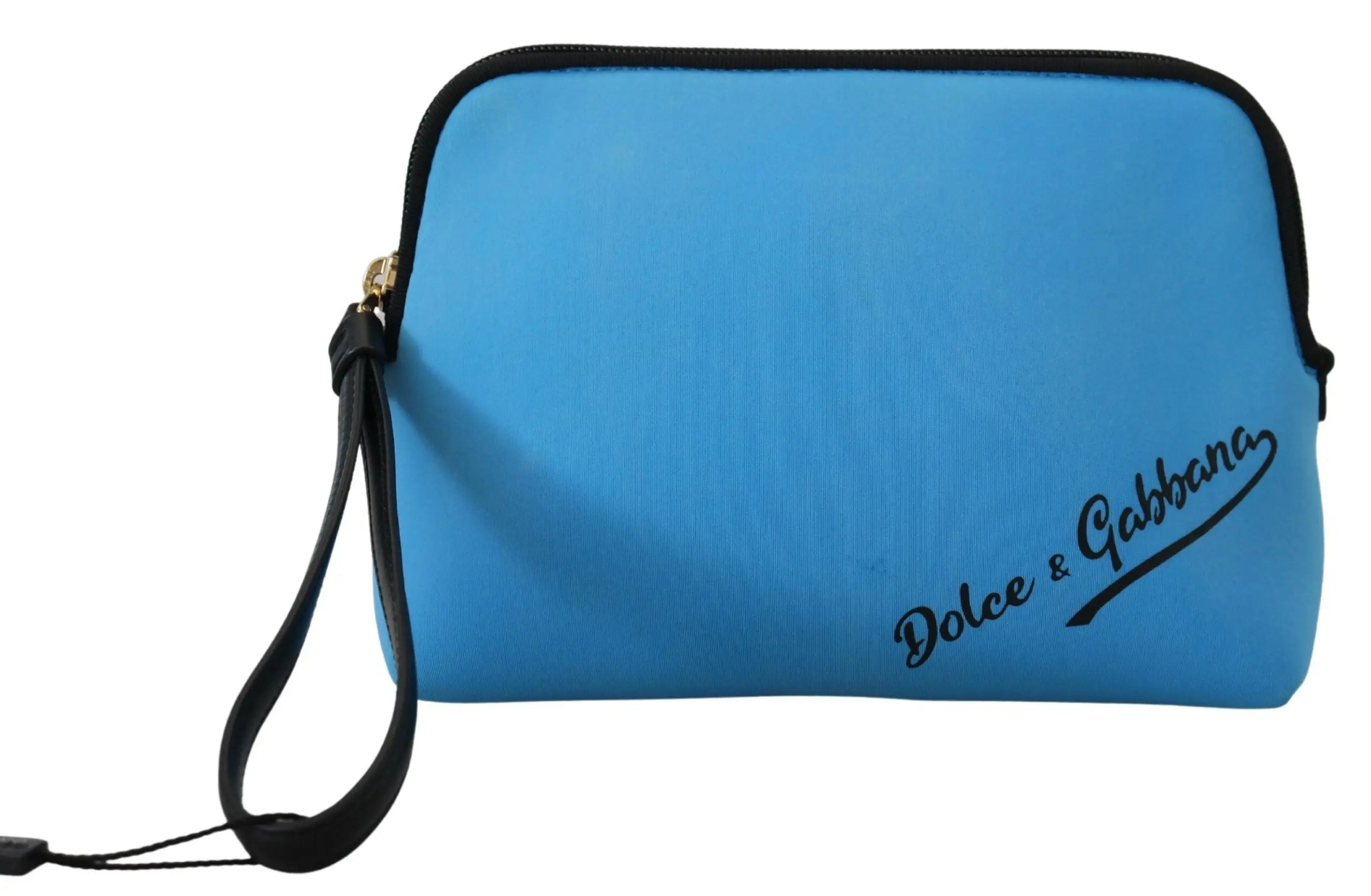 Pochette Dolce & Gabbana imprimé léopard bleu Dolce & Gabbana