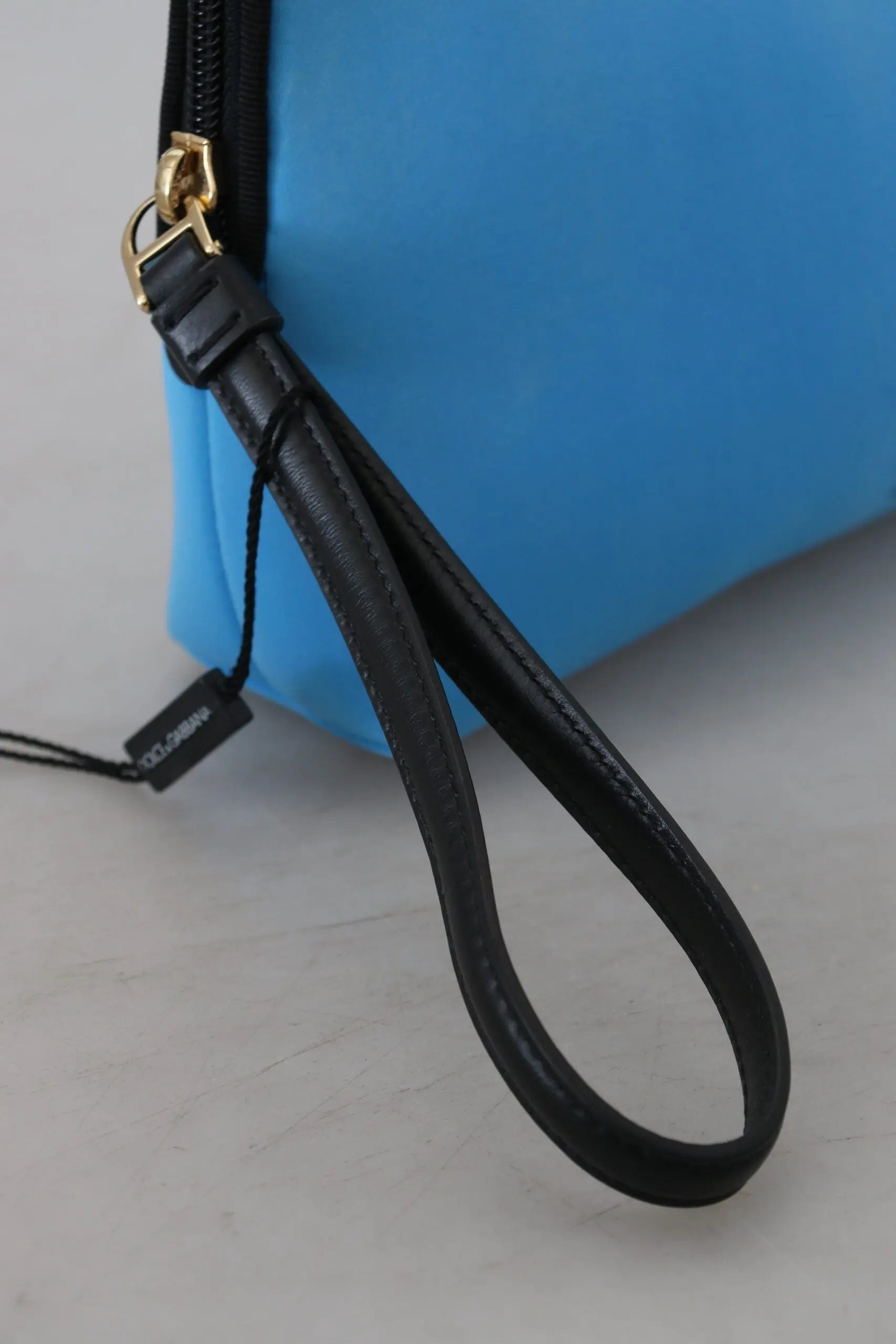 Pochette Dolce & Gabbana imprimé léopard bleu Dolce & Gabbana
