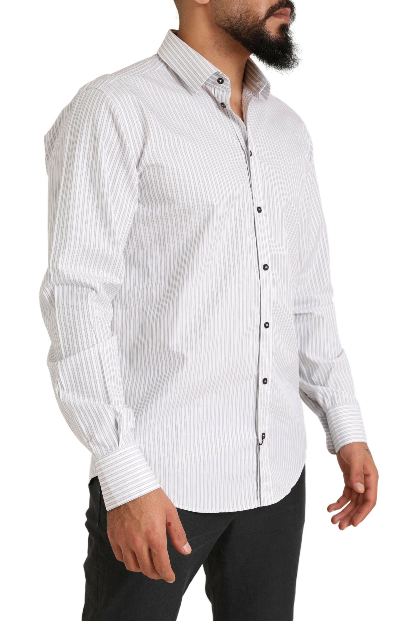 Chemise Dolce & Gabbana MARTINI rayée blanches