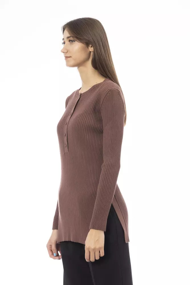 Pull Alpha Studio marron