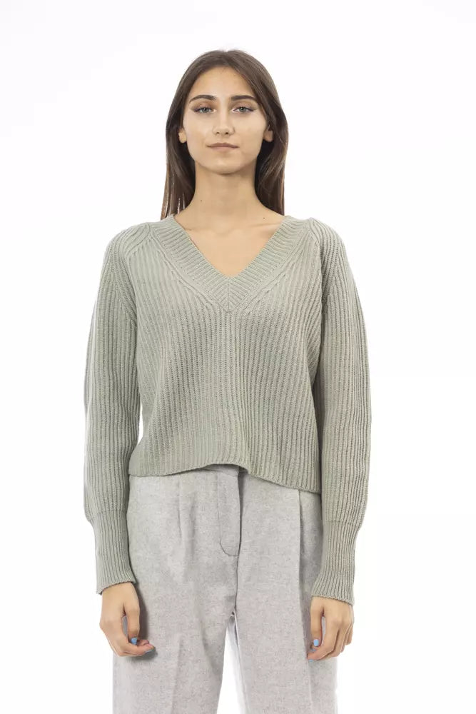 Pull Alpha Studio col V vert