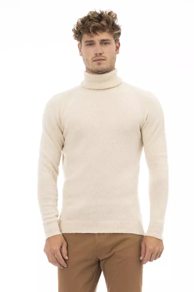 Pull col roulé Alpha Studio beige