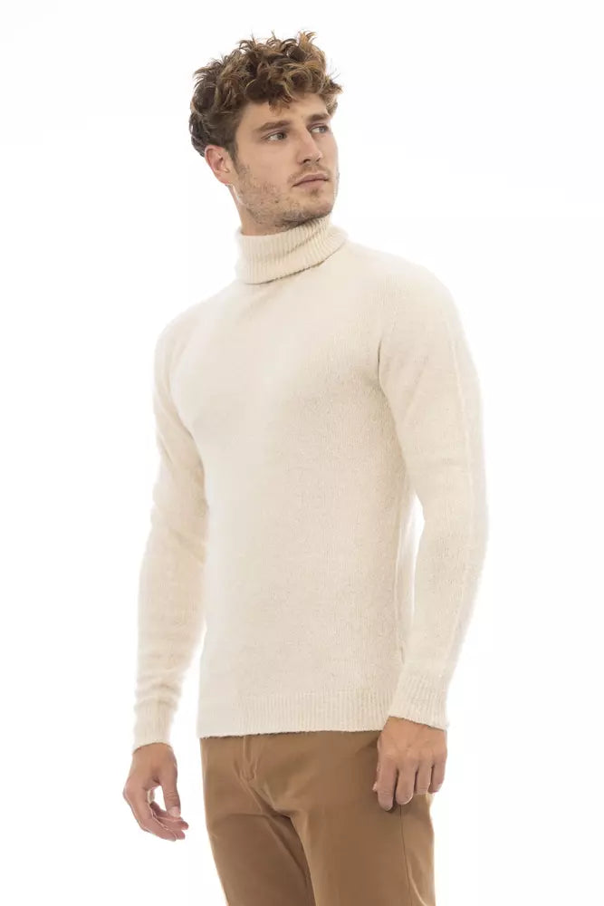 Pull col roulé Alpha Studio beige