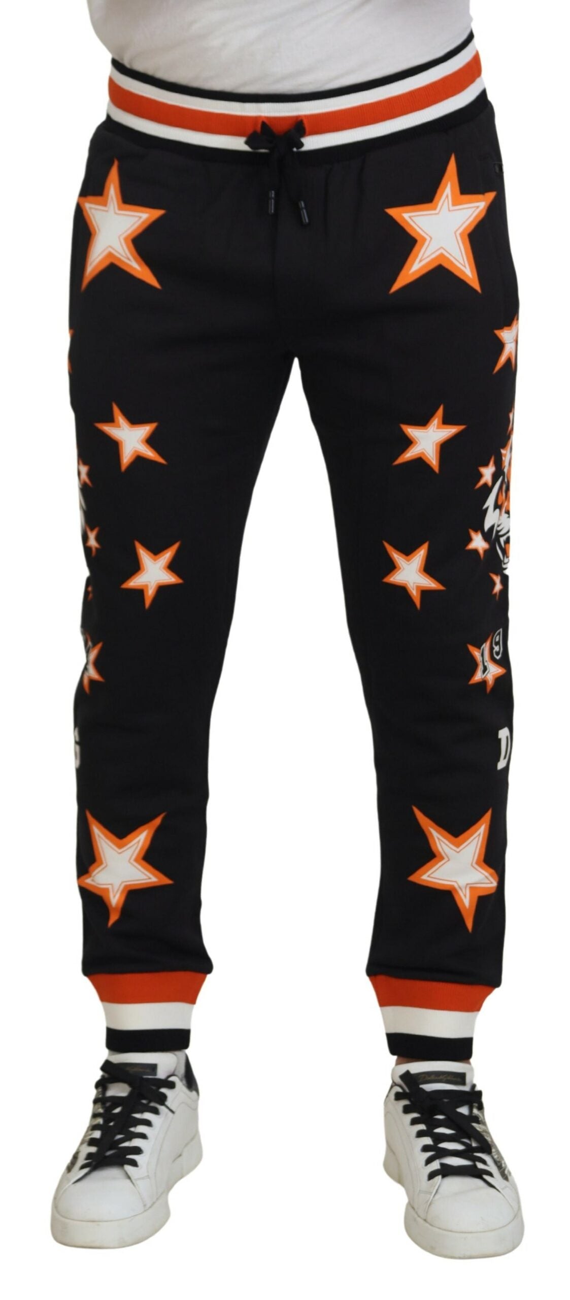 Pantalons Dolce & Gabbana étoilés noirs