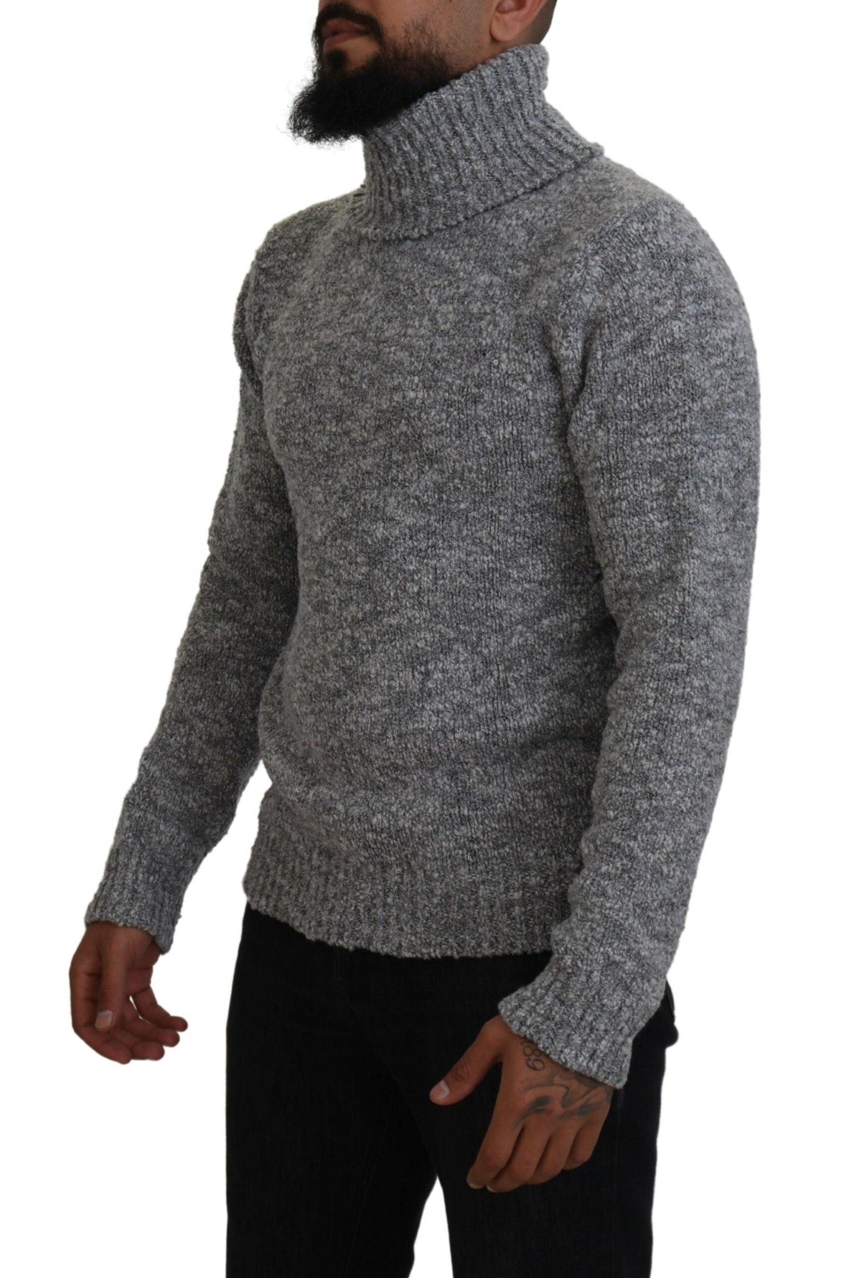 Pull DOLCE & GABBANA turtleneck gris