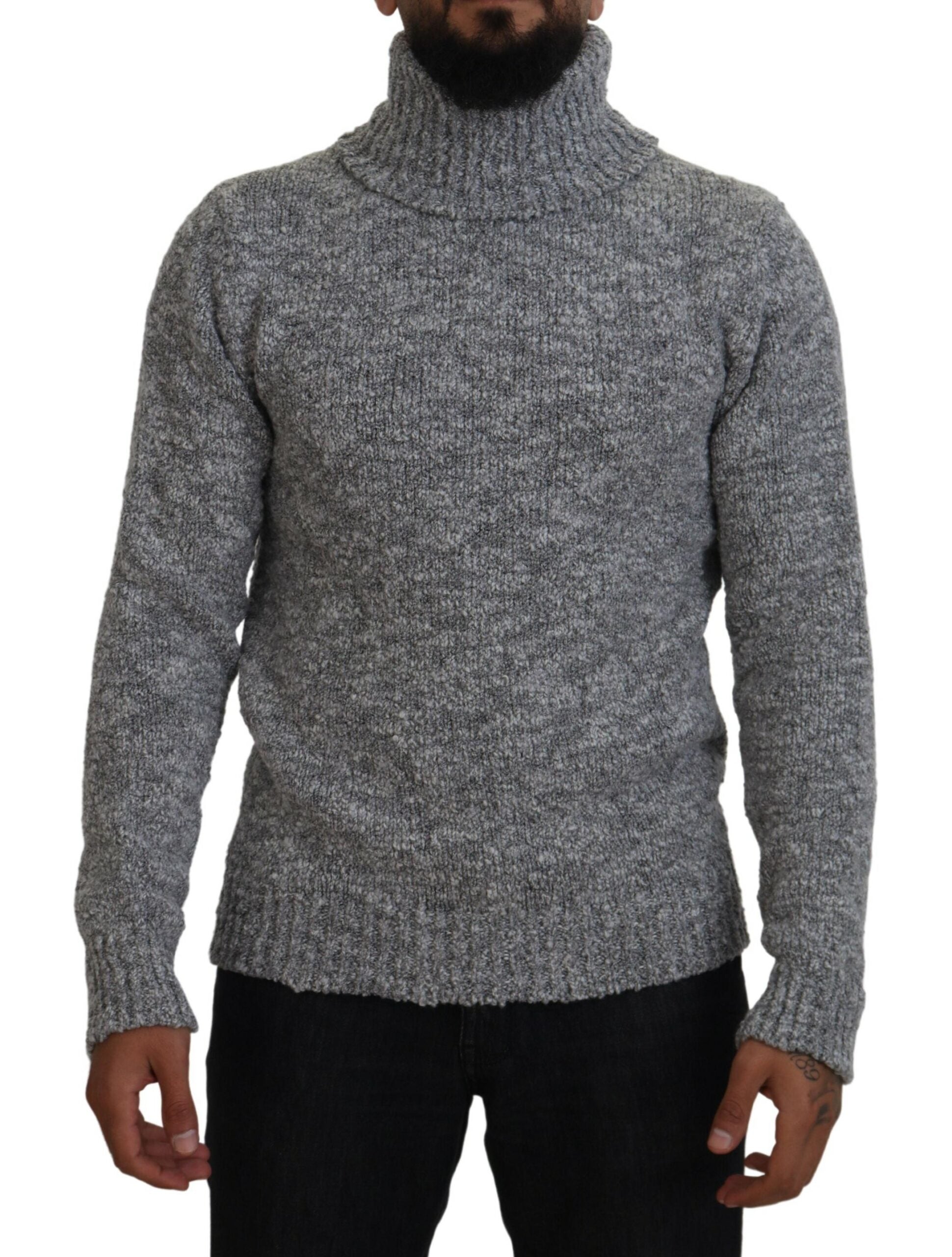 Pull DOLCE & GABBANA turtleneck gris