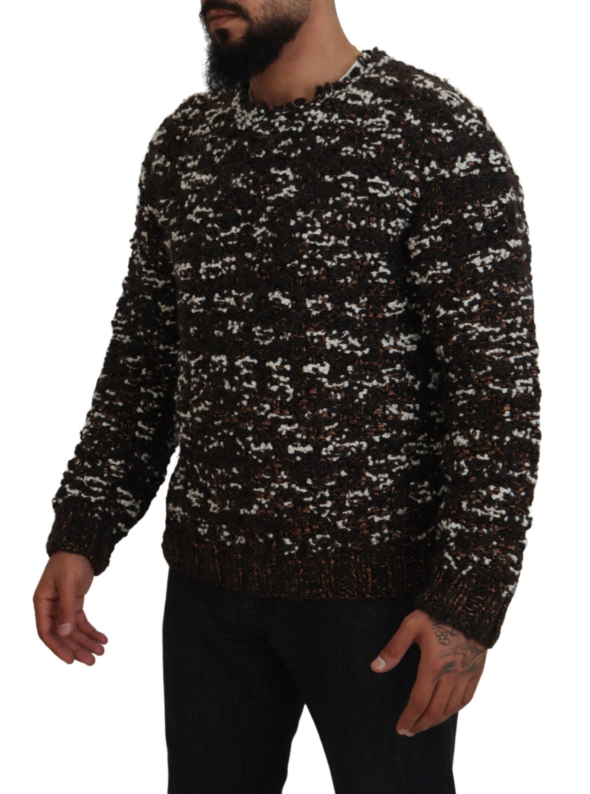 Pull Dolce & Gabbana Fatto A Mano brun