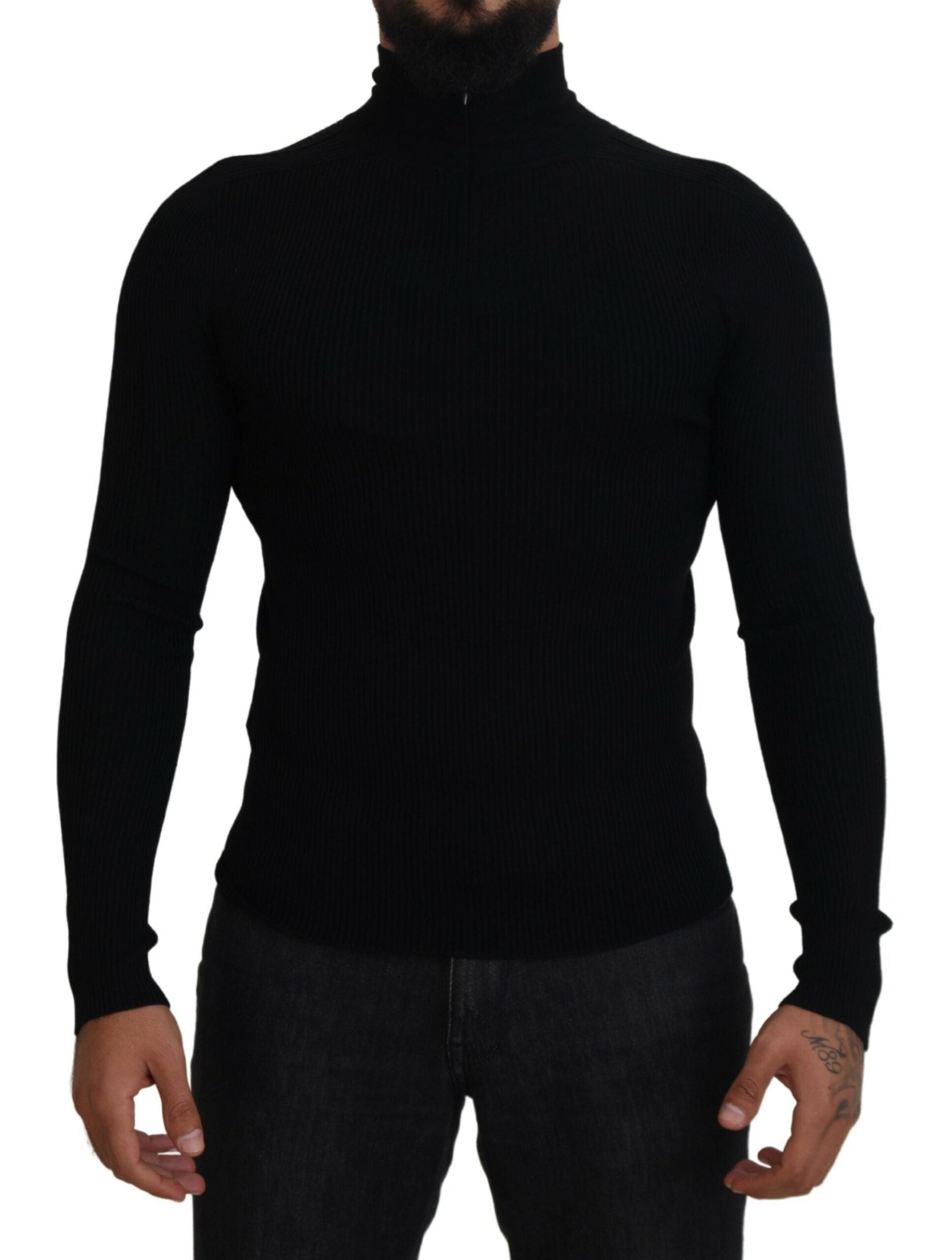 Pull DOLCE & GABBANA Half Zip noir