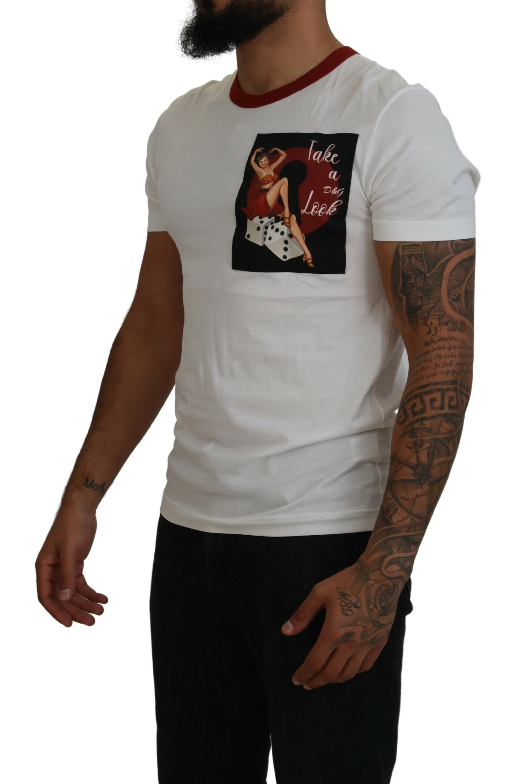 T-shirt Dolce & Gabbana logo blanc