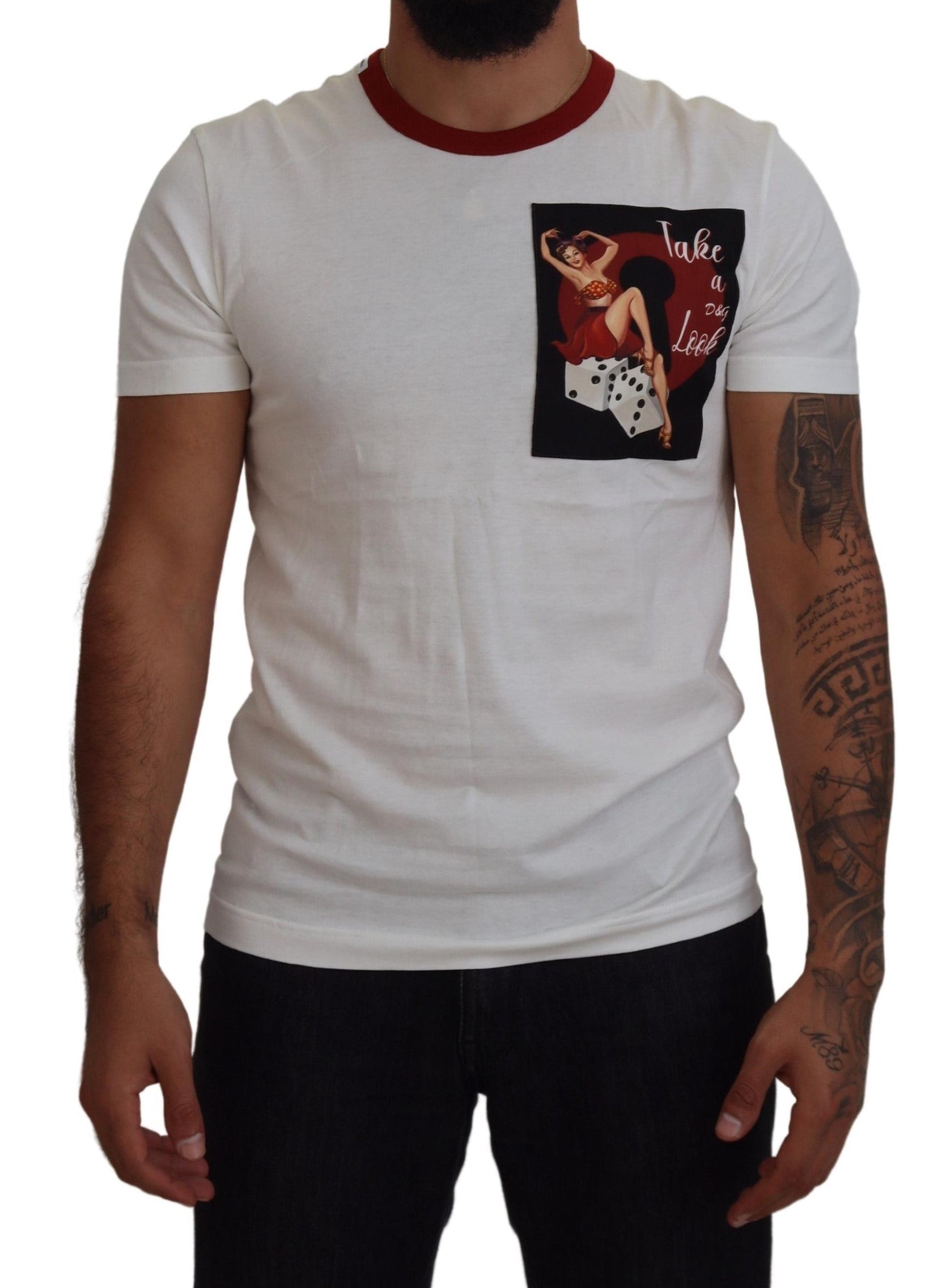 T-shirt Dolce & Gabbana logo blanc