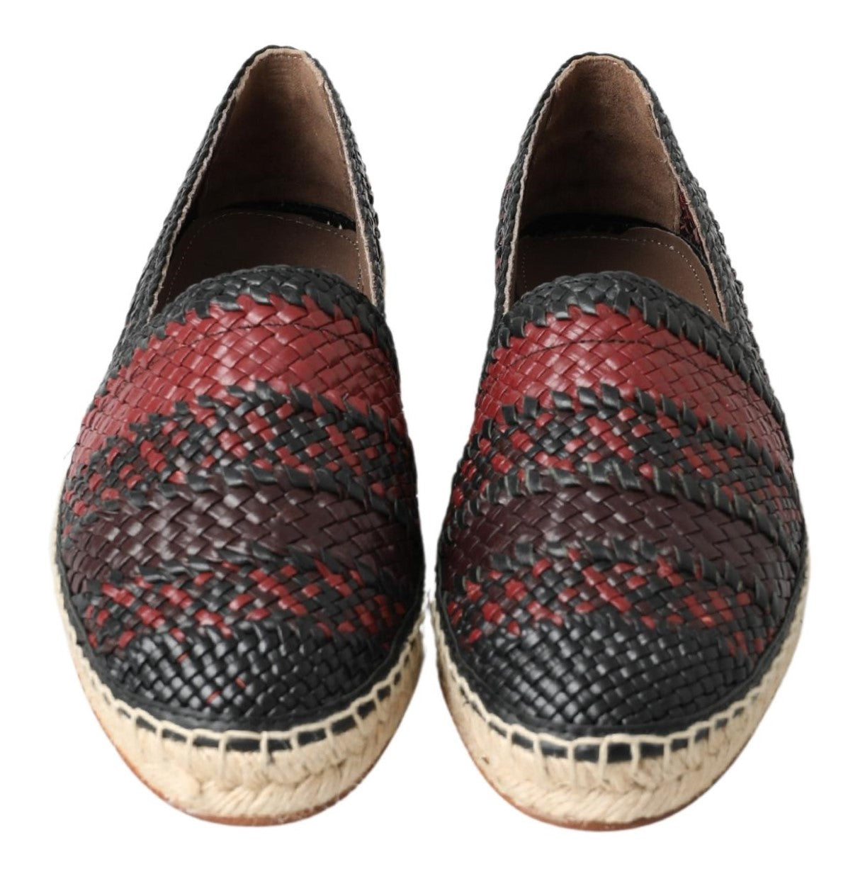 Espadrilles Dolce & Gabbana noires et bordeaux