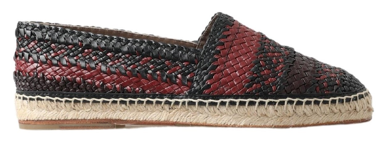Espadrilles Dolce & Gabbana noires et bordeaux