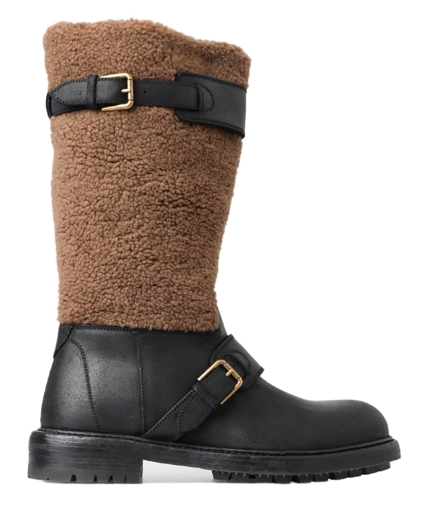 Bottines Dolce & Gabbana cuir noires et brunes