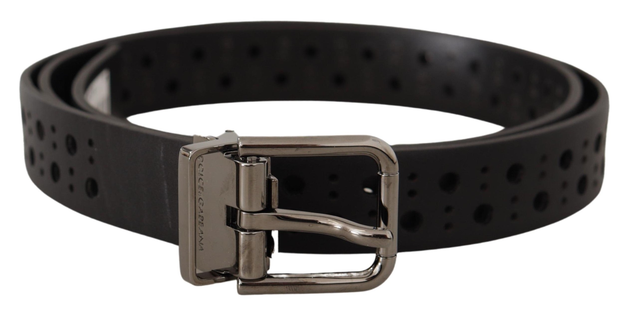 Ceinture Dolce & Gabbana perforée noire