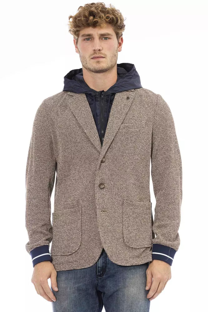 Veste Distretto12 à capuche brune