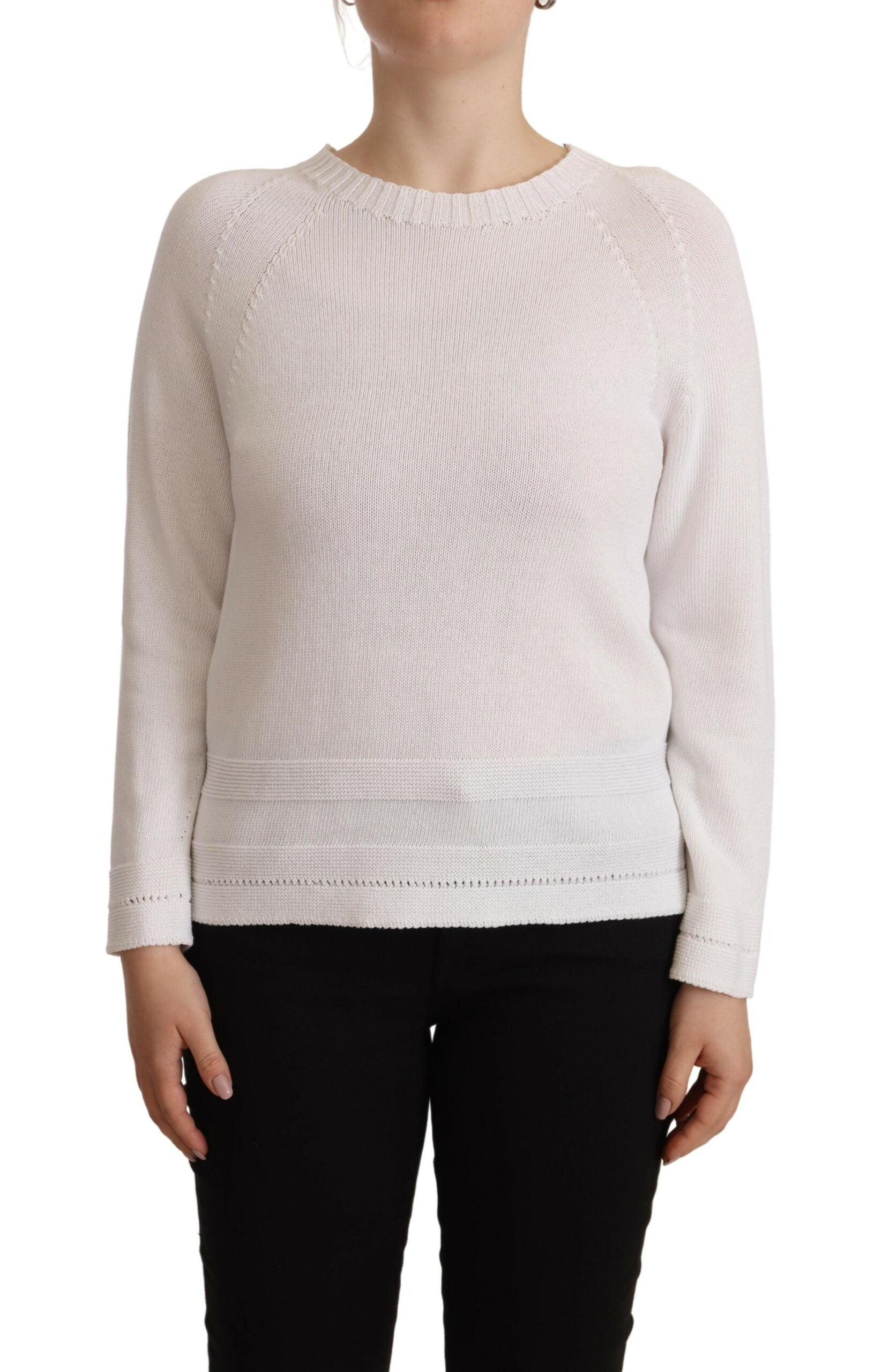 Pull Alpha Studio col rond blanc
