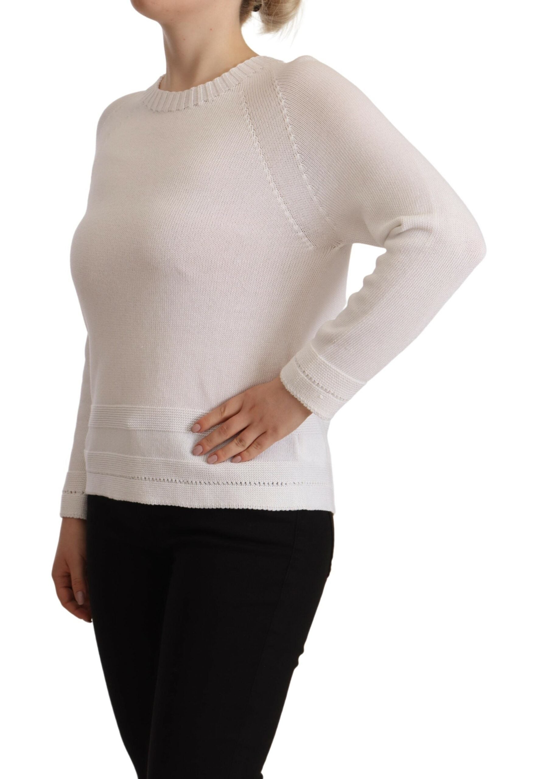 Pull Alpha Studio col rond blanc
