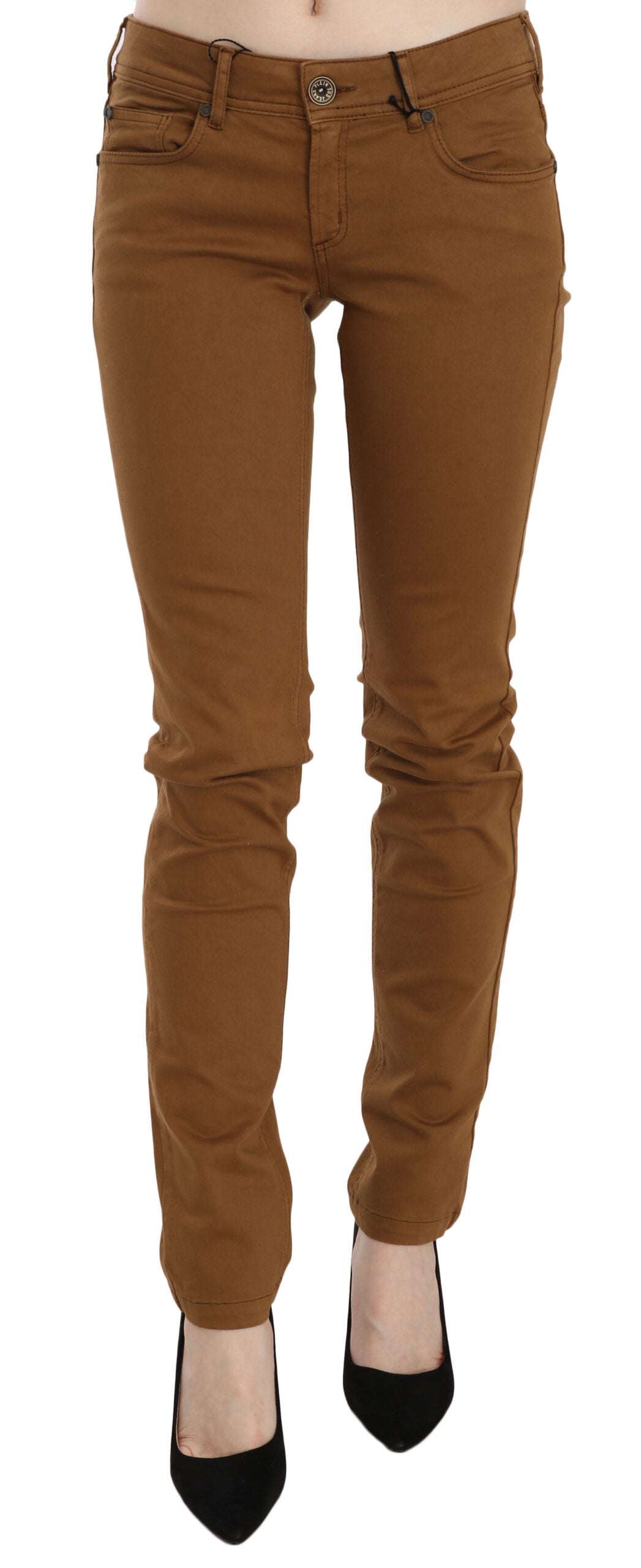 Jeans PLEIN SUD Mid Waist marron