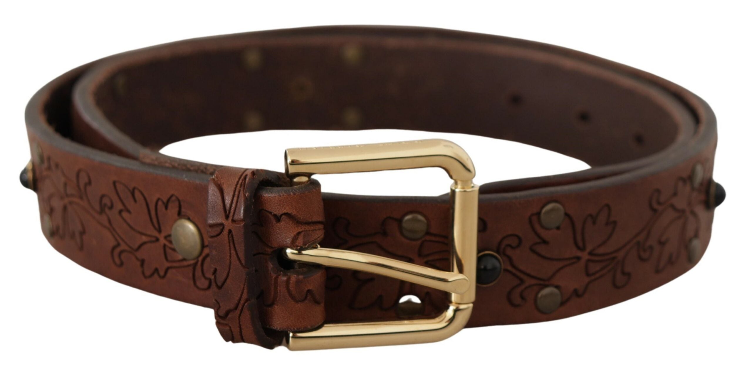 Ceinture Dolce & Gabbana en cuir marron