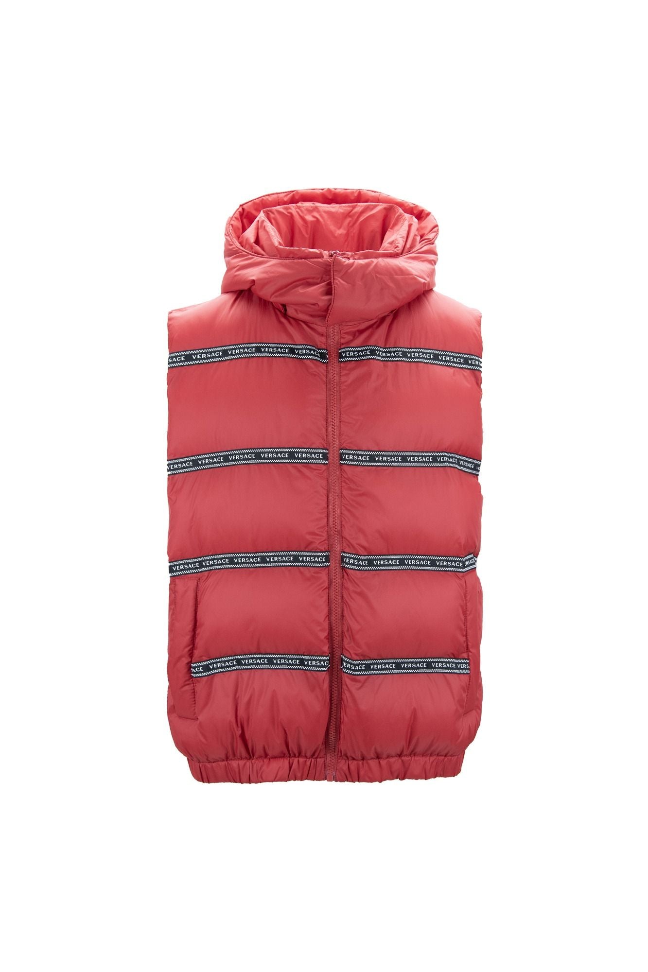 Gilet Versace avec capuche rouge