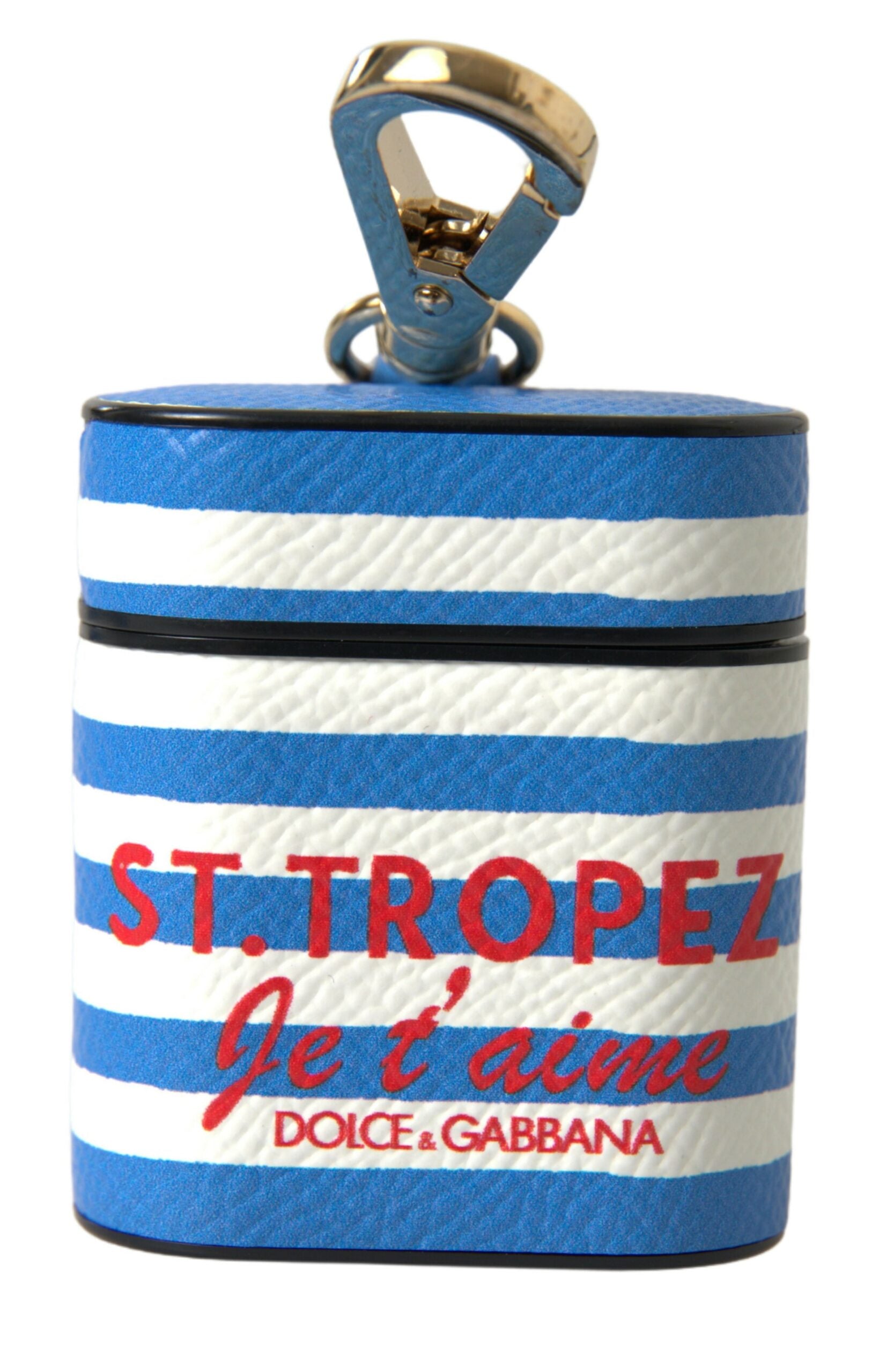 Housse Dolce & Gabbana Airpods rayée bleue