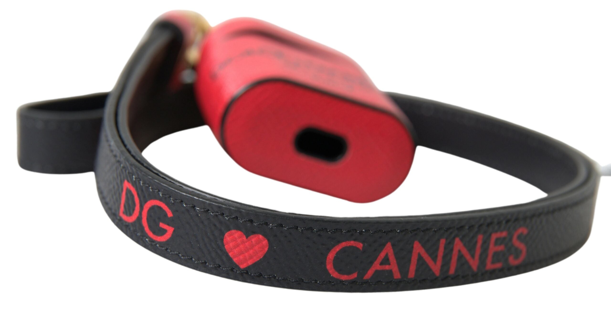 Étui Airpods Dolce & Gabbana rouge noir