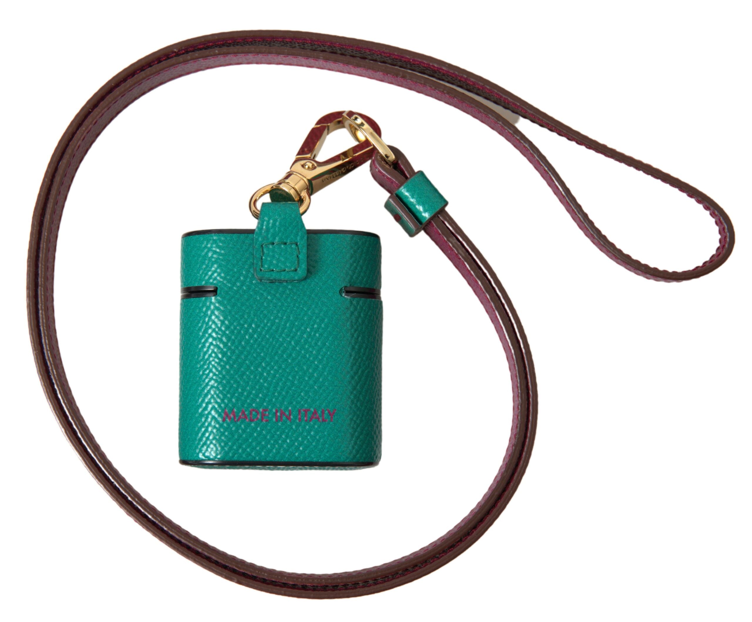 Coque Dolce & Gabbana Airpods verte maroon