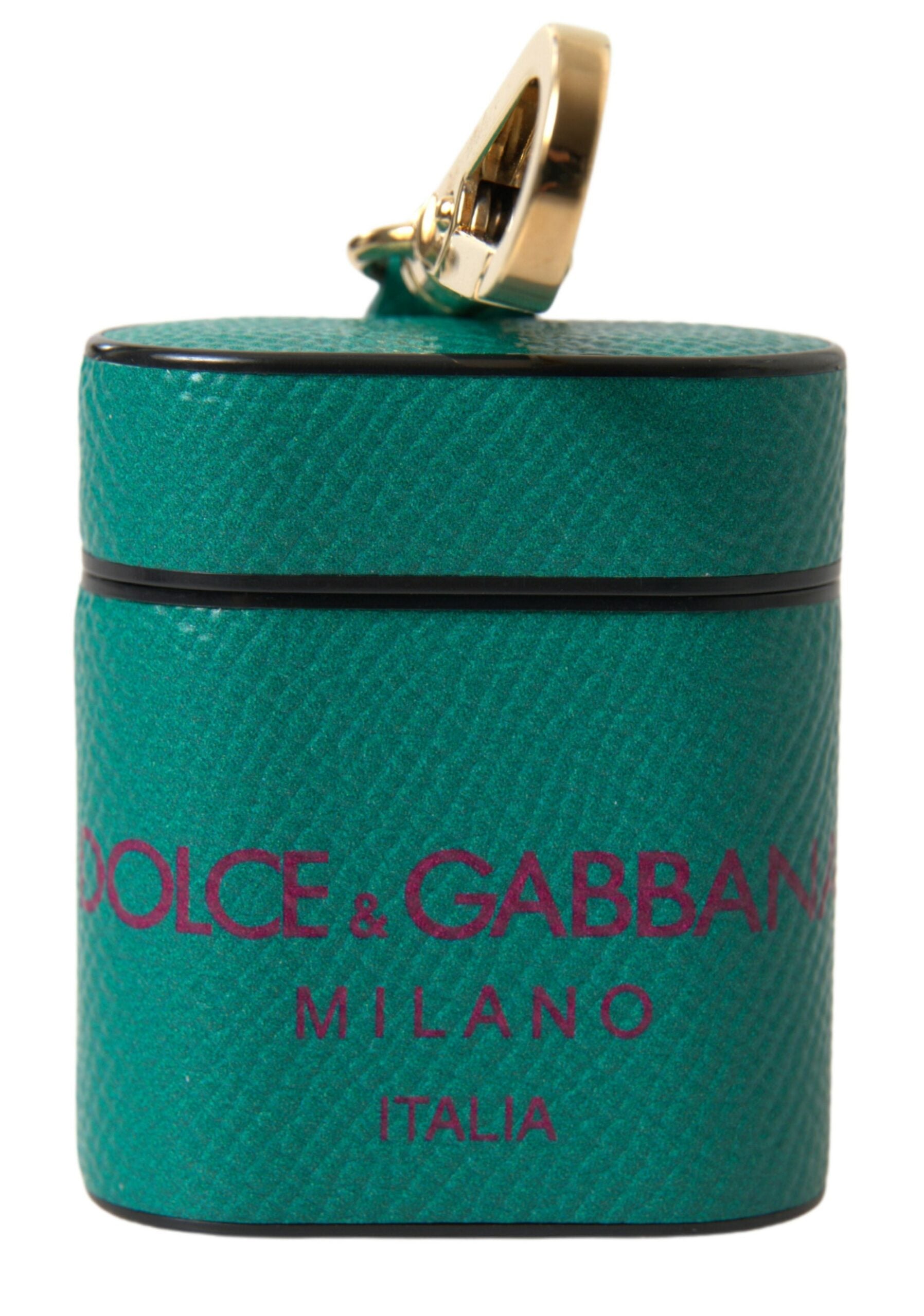 Coque Dolce & Gabbana Airpods verte maroon