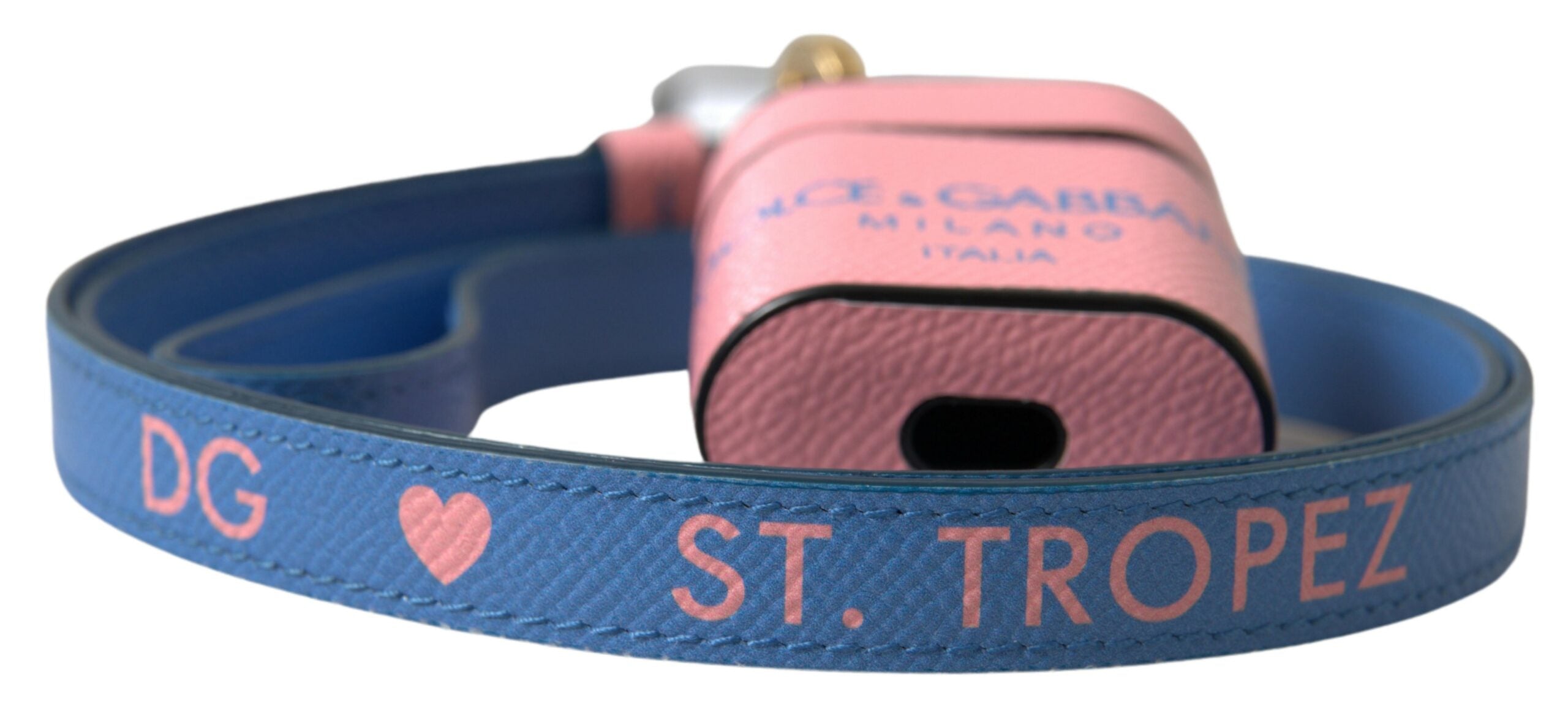 Coque Dolce & Gabbana Airpods rose bleu