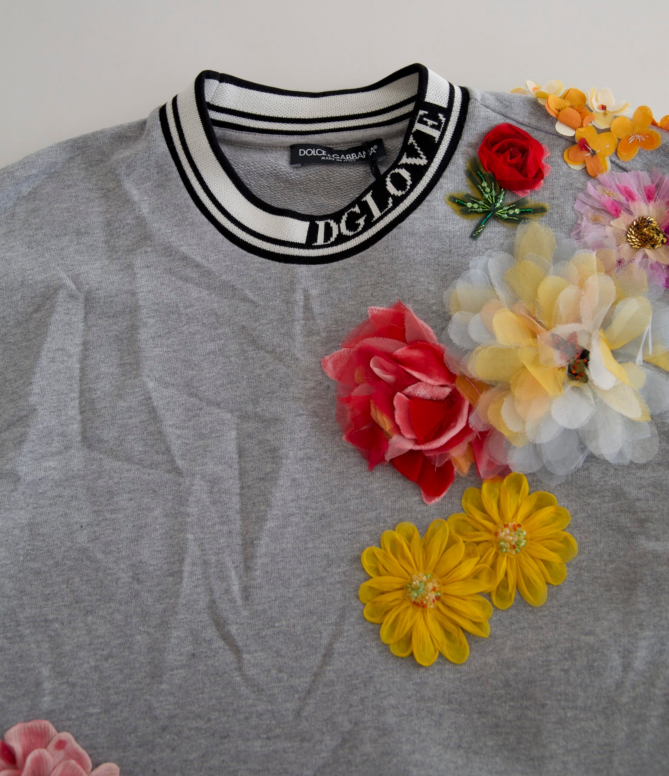 Pull Dolce & Gabbana floral gris