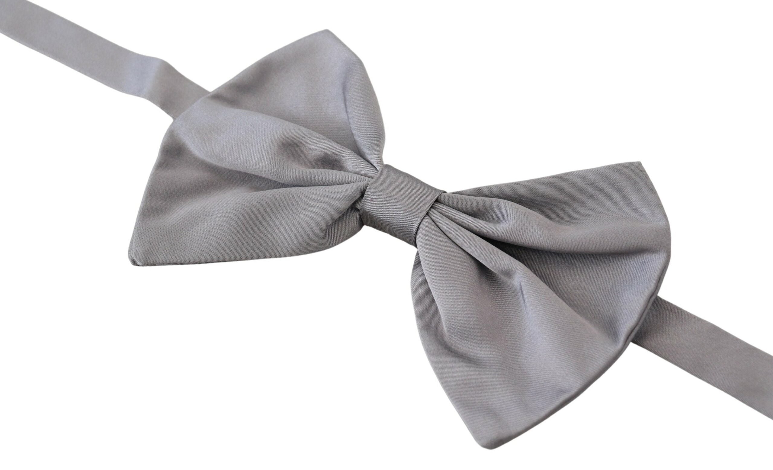 Nœud papillon Dolce & Gabbana gris argent