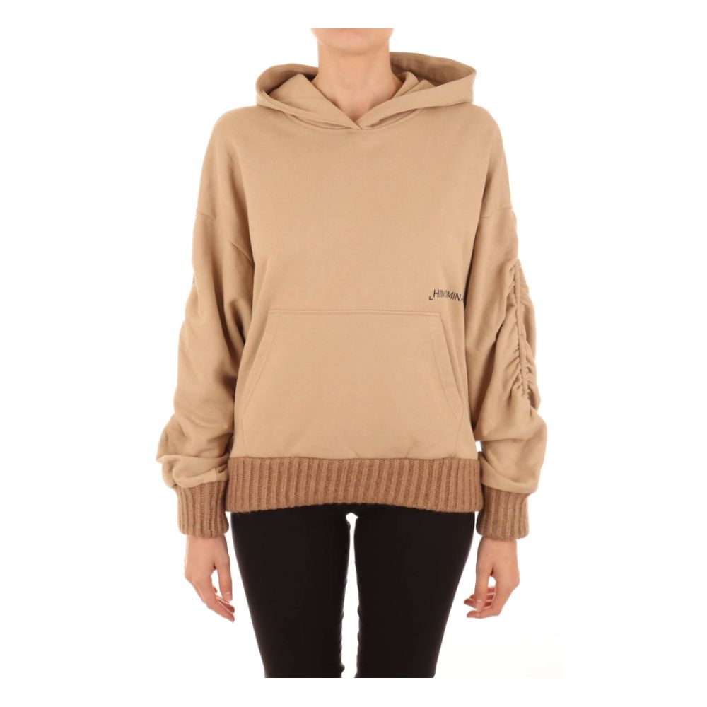 Hoodie Chic Ruffled Marron