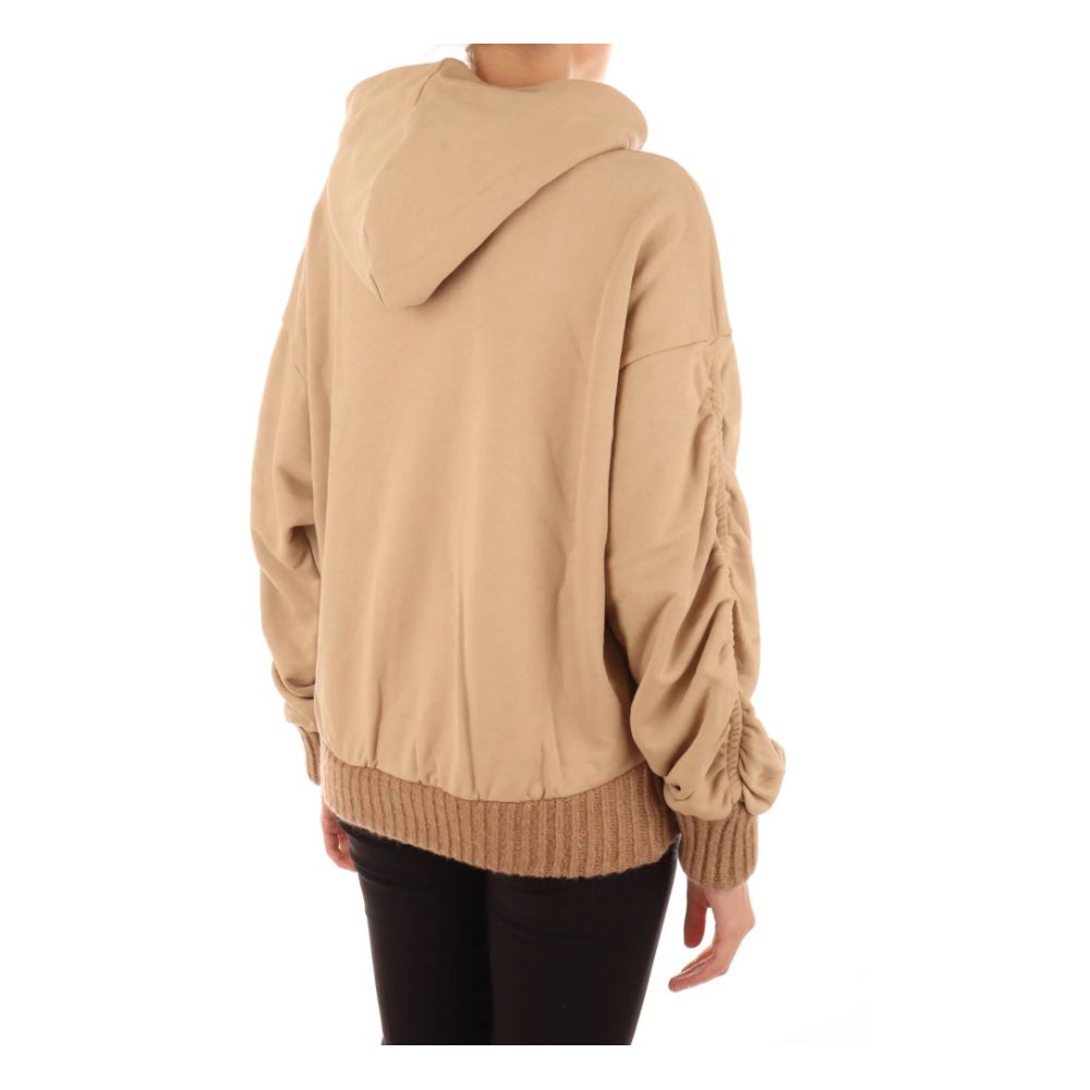 Hoodie Chic Ruffled Marron